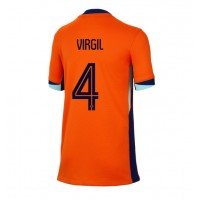 Maglie da calcio Olanda Virgil van Dijk #4 Prima Maglia Femminile Europei 2024 Manica Corta